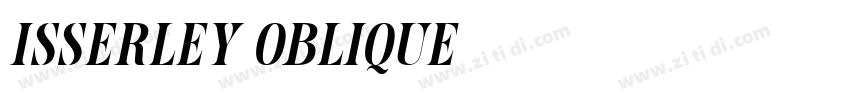 Isserley Oblique字体转换 Isserley Oblique字体转换